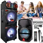 9000W Rechargable Bluetooth Party Dual 10" Subwoofer Karaok Speaker+mic. Fixed Price $179.99.
