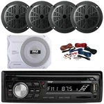 Pyle PLCDBT95 Aux Usb Receiver, 4X 4'' 100W Black Speakers, 10" 900W Sub. Fixed Price $304.99.