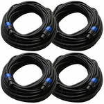 (4) Seismic Audio 100' Foot Speakon Pa/dj Speaker Cable. Fixed Price $239.99.