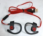 POWERBEATS2 Wireless B0516 Sport Earbuds Black Red - Tested W/ Usb Cable. Fixed Price $39.96.