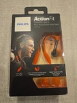 Philips SHQ3200 Actionfit Sports Earhook Headphones Red. Fixed Price $49.00.