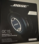 Bose Quietcomfort QC15 Noise-cancelling Headphones Black Limited Edition. Fixed Price $550.00.