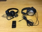 Audio-technica ATH-T22 & Sony MDR-ZX100 Headphone Sets With Digital MP4 Player. Fixed Price $65.00.
