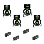 4 Elite Core 10' Ft Headphone Extension Cable & Bodypack W/vc For Aviom Mixer. Fixed Price $183.96.
