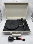 Crosley Suitcase Turntable CR8805D-WS Dc 5V 6W Stereo Record Player White Read. Fixed Price $29.99.
