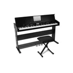 Virtueblack Alesis 88-KEY Digital Piano With Wooden Stand Bench. Fixed Price $499.00.