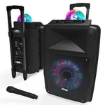 Pyle 700W Bluetooth Pa Speaker System, Flashing Led Lights, Portable Battery. Fixed Price $159.99.