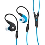 Mee Audio M7P Secure-fit Sports In-ear Headphones, Mic, Volume, Remote, Blue New. Fixed Price $32.99.