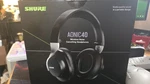 Shure Aonic 40 Wireless Noise Cancelling Headphones Black Bluetooth W/ Case. Fixed Price $90.99.