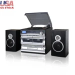 Turntable Cd Player Cassette Bluetooth Fm Radio Usb Sd Recording System. Fixed Price $197.66.