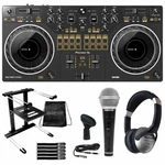 Pioneer DDJ-REV1 Scratch Style 2-CHANNEL Serato Controller W Laptop Stand. Fixed Price $421.40.