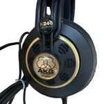 Akg K240 Studio Headphones 55 Ohm Semi-open Tested Working Pads Worn. Fixed Price $34.99.