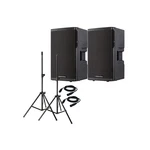 2 Cerwin Vega CVX-15 Pair Package With Speaker Stands & Xlr Cables. Fixed Price $2799.98.
