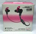 Sms Audio Sync By 50 Sport Wireless In-ear Headphones Pink Black. Fixed Price $14.95.