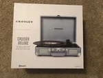 Crosley Cruiser Deluxe Stereo Turntable Tourmaline Sky Blue CR8005D-TN. Fixed Price $69.98.