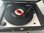 Jensen JTA-420 Portable 3-SPEED Stereo Turntable W/ Built-in Speakers. Fixed Price $35.00.