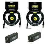 2 Elite Core 10 Ft Headphone Cable & Bodypack W/vc For In Ear Personal Mixer. Fixed Price $91.96.