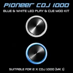 Pioneer 1000 MK1 Blue & White Play Cue Led Mod Kit (for 2 X Cdjs). Fixed Price $13.62.