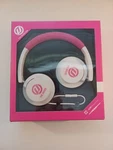 The House Active Over Ear Headphones New Pink/white Mega Bass 40MM Cute. Fixed Price $29.69.