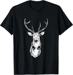 Vintage Deer Musician Dj Moose With Headphones Lovers T-shirt. Fixed Price $18.99.