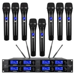 8 Channel Uhf Pro Audio Wireless Microphone System Handheld Metal Dynamic. Fixed Price $309.00.
