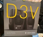 Adam Audio D3V Active Desktop Monitor System! - Black. Fixed Price $275.00.