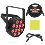Chauvet Slimpar T12BT Compact Wash Light Bundle W/pig Hog PHDMX10.. -open Box. Fixed Price $186.05.