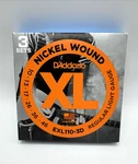 D'addario EXL110-3D Nickel Electric Guitar Strings 10-46 Regular Light 3-PACK. Fixed Price $19.99.