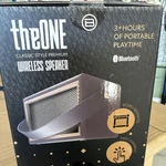 Iconic Theone Classic Style Retro Premium Wireless Bluetooth Speaker Nib. Fixed Price $12.00.