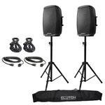 Gemini AS-2115BT 15" Powered/active Dj Speaker Pair + Cables Stands. Fixed Price $491.40.
